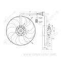 Radiator fan for A3 VW POLO GOLF SEAT